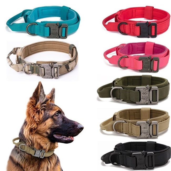 Durable Tactical Dog Collar Leash Set - Military Pet Collars-Pet Collars & Harnesses-Golonzo
