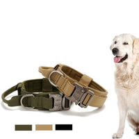 Military Pet Collar Leash - Durable Tactical Dog Collar Leash Set Adjustable-Pet Collars & Harnesses-Golonzo