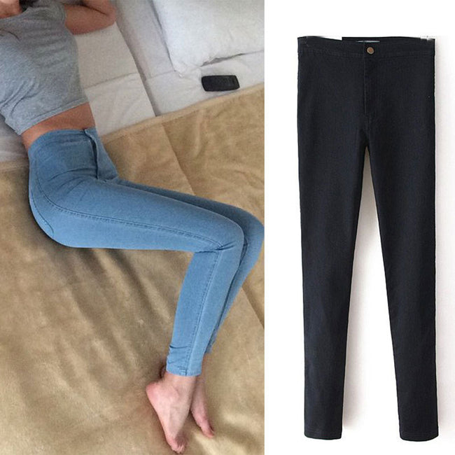 Slim Jeans For Women - Long Skinny High Waist Jeans-Pants-Golonzo