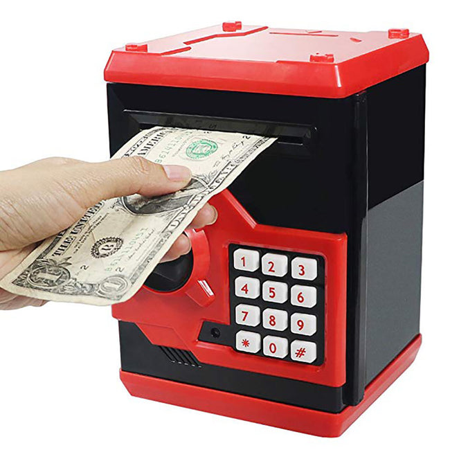 Electronic Piggy Bank Safe Money Box For Children Digital Coins Cash Saving Safe Deposit ATM-Piggy Banks & Money Jars-Golonzo
