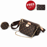 Luxury Crossbody Bag - 3 in 1 Vintage PU Leather Tote-Handbags-Golonzo