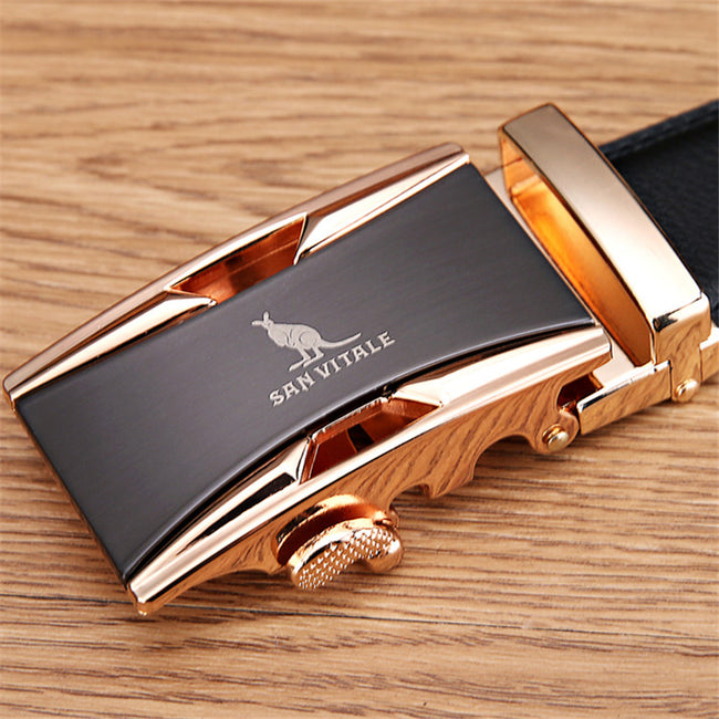Luxury Genuine Cowskin Leather Belts for Men-Belts-Golonzo