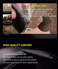 Luxury Genuine Cowskin Leather Belts for Men-Belts-Golonzo
