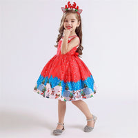 Fancy Girl Christmas Dress-Dresses-Golonzo