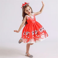 Fancy Girl Christmas Dress-Dresses-Golonzo