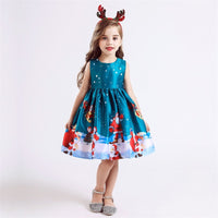 Fancy Girl Christmas Dress-Dresses-Golonzo