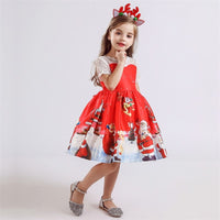 Fancy Girl Christmas Dress-Dresses-Golonzo