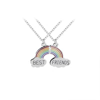 Best Friends Honey Love Couple Pendant Necklace Good Friends Friendship Jewelry Gift-Necklace-Golonzo