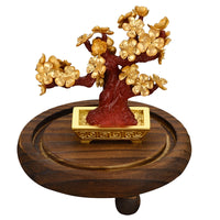 Feng Shui Fortune tree Gold Foil Money Tree Bonsai Office Tabletop-gift box-Golonzo