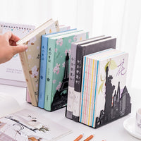 Ferris Wheel / Eiffel Tower / Statue of Liberty Metal Book Ends, Novelty Vintage Black Bookend-bookcase-Golonzo