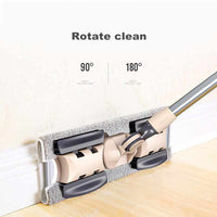 Floor Cleaning Flat Mops - Magic & Easy & Microfiber Superfine Fiber Swabs-Mops-Golonzo