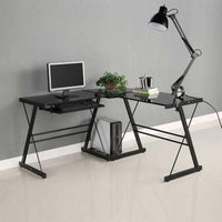 Flexible Swing Arm Clamp Mount Desk Lamp - Black Table Light Reading Lamp-Desk Lamps-Golonzo