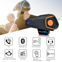 Motorcycle Helmet Intercom - Wireless Headset Interphone-Headsets-Golonzo