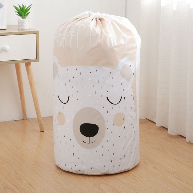 Foldable Storage Bag Clothes Blanket Quilt Closet Sweater Organizer Box Pouches Bear Housekeeping-Storage Holders & Racks-Golonzo