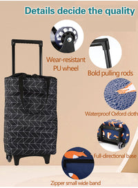 Pull Cart Folding Shopping Bag-Shopping Cart & High Chair Covers-Golonzo