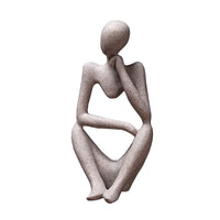 Statues Creative Abstract Thinker People Sculptures Miniature Figurines Craft Office Home Decoration-statue-Golonzo
