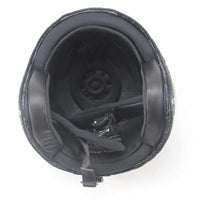 PU Leather 3/4 Vintage Motorcycle Helmet - Include/Exclude Goggle Mask-Motorcycle Helmets-Golonzo