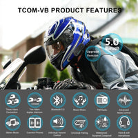 Motorcycle Intercom - Moto Helmet Bluetooth Headphone Fm Intercom Communicator-Bluetooth Earphones & Headphones-Golonzo