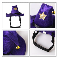 Funny Pet Halloween Costumes Party Witch Hat-Costume Hats-Golonzo