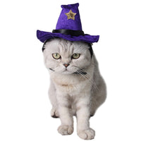 Funny Pet Halloween Costumes Party Witch Hat-Costume Hats-Golonzo