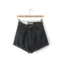 Summer Denim Vintage High Waist Shorts Jeans-Shorts-Golonzo