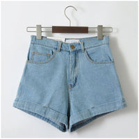 Summer Denim Vintage High Waist Shorts Jeans-Shorts-Golonzo
