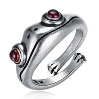 Silver Ring Frog Retro Personality Creative Animal-Rings-Golonzo