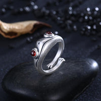Silver Ring Frog Retro Personality Creative Animal-Rings-Golonzo