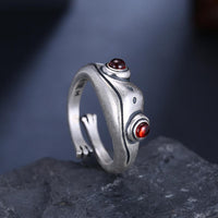Silver Ring Frog Retro Personality Creative Animal-Rings-Golonzo