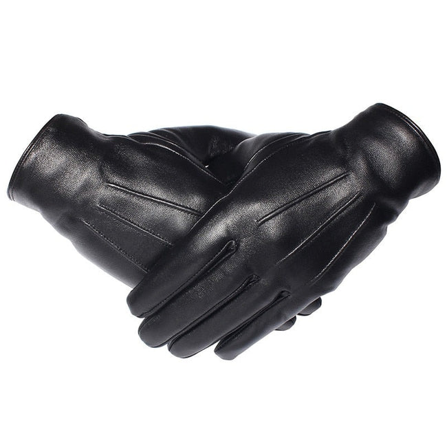 Winter Gloves - Genuine Leather Driving Gloves-Motorcycle Gloves-Golonzo