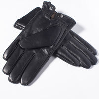 Winter Gloves - Genuine Leather Driving Gloves-Motorcycle Gloves-Golonzo
