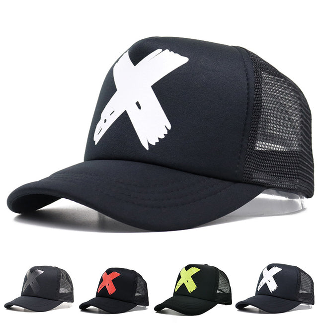 Letter X Snapback Hip Hop Male Baseball Cap-Hats-Golonzo