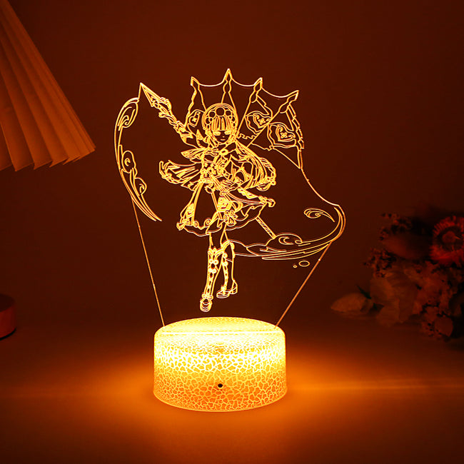 Anime/Game Night Light Acrylic Board Figure-LED Light Bulbs-Golonzo