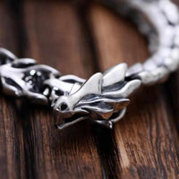 Genuine 925 Sterling Silver Heavy Dragon Scale Bracelet-Bracelet-Golonzo