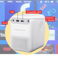 Global Version MAX 1080P Mini Portable Projector-Projectors-Golonzo