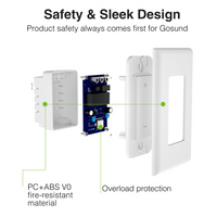 Smart Switch - Wi-fi Light Switch Compatible With Alexa And Google Assistant-Light Switches-Golonzo