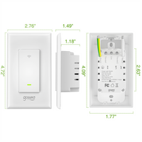 Smart Switch - Wi-fi Light Switch Compatible With Alexa And Google Assistant-Light Switches-Golonzo