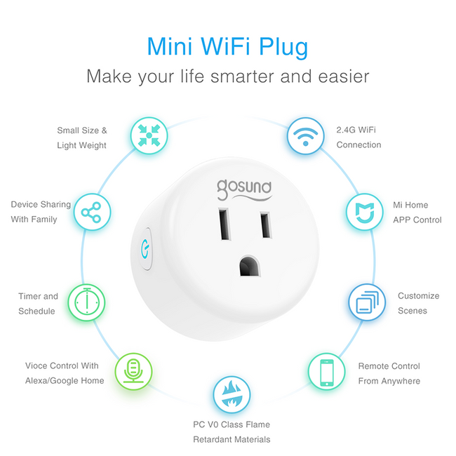 Smart Socket WIFI Plug with Remote Control 4Packs-Electronics-Golonzo