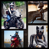 Cat Ear Motorcycle Helmet-Motorcycle Helmets-Golonzo