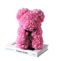 Rose Teddy Bear - Artificial Flowers Gifts-Artificial flower-Golonzo