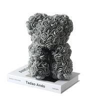 Rose Teddy Bear - Artificial Flowers Gifts-Artificial flower-Golonzo