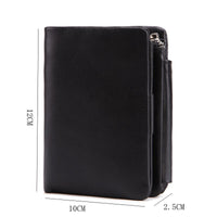 Genuine Leather Men Wallets - Vintage Trifold Wallet-Wallet and Money Clip-Golonzo