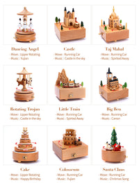 Landmark Musical Wooden Box-Music Boxes-Golonzo