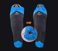 Winter Thickening Mummy Sleeping Bag - Outdoor Camping Warm Sleeping Bag with Compression Sack-Sleeping Bags-Golonzo