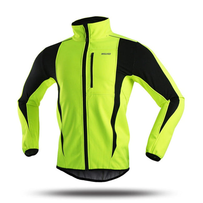 Winter Warm Up Thermal Fleece Cycling Long Jersey Jacket Windproof Waterproof-Bicycle Jerseys-Golonzo