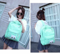 Neko Cat School Bags 4 Pcs/Set - Orthopedic Backpacks for Children-School Bags-Golonzo