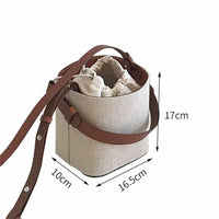 Straw Bucket Bag-Handbags-Golonzo