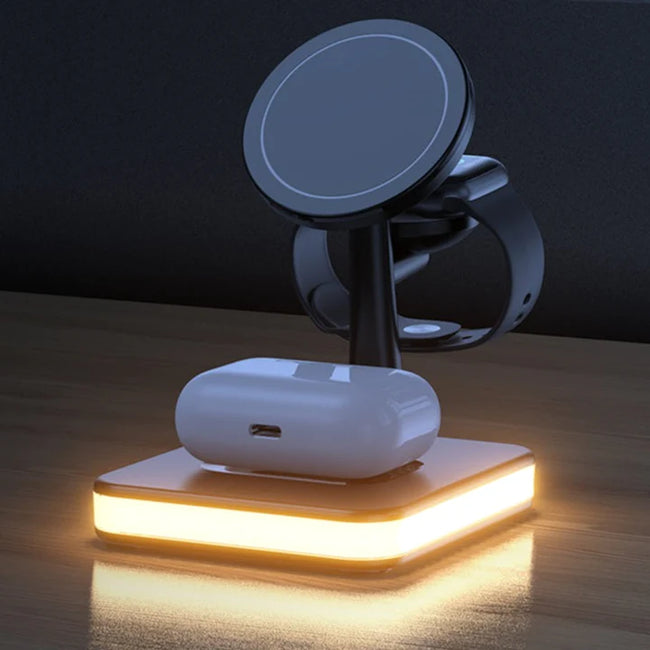 MAGNETIC WIRELESS CHARGER STAND DOCK-Wireless Chargers-Golonzo