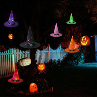 LED Glowing Lights Witch Hats Halloween Costume Props Halloween Outdoor-Party Decorations-Golonzo