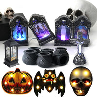 Halloween LED Light Glowing Decoration Tombstone Pumpkin Lights Ornaments Home-LED light Bulbs-Golonzo